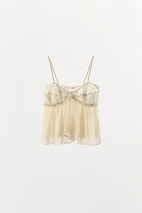 COMBINED LACE CAMISOLE TOP