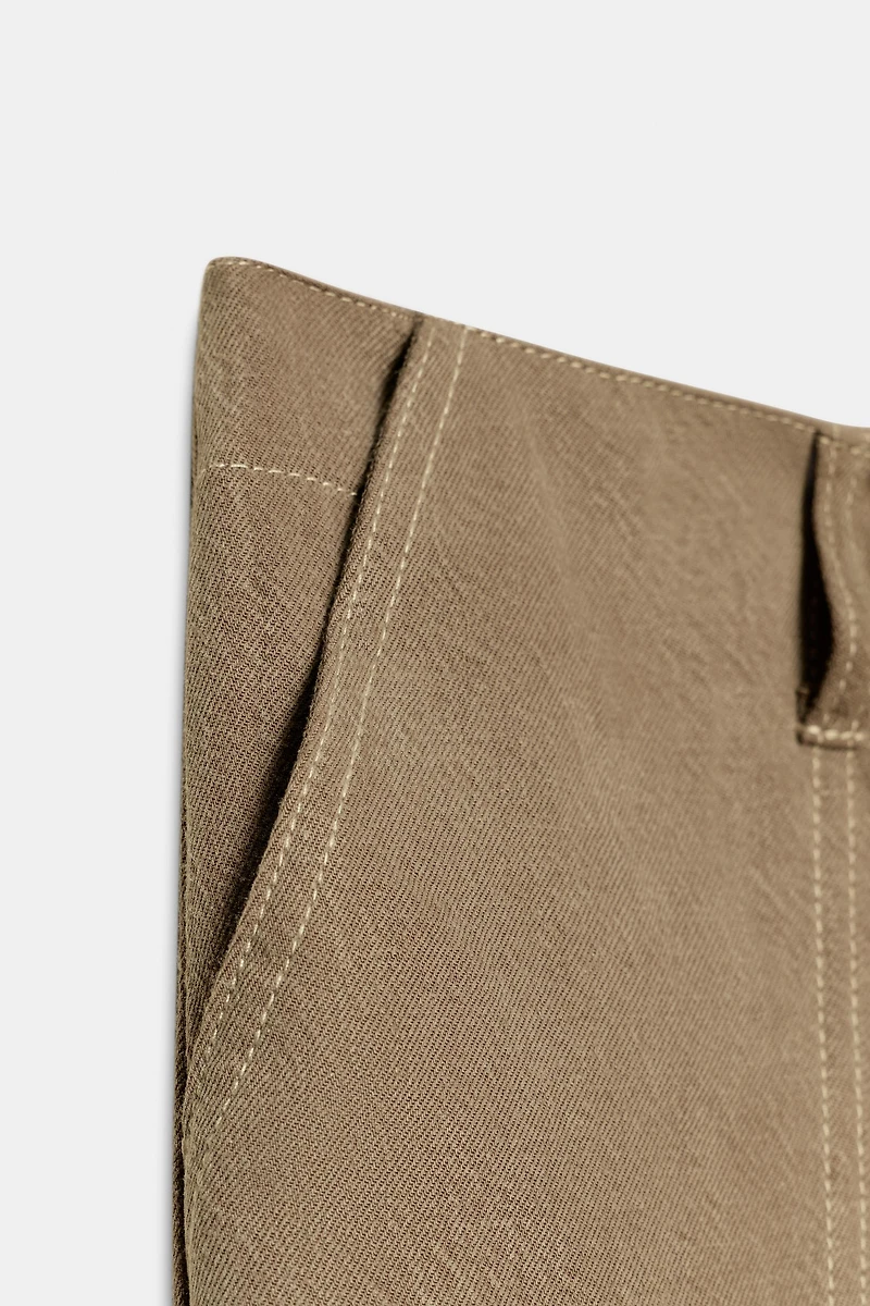 FLOWY GATHERED PANTS