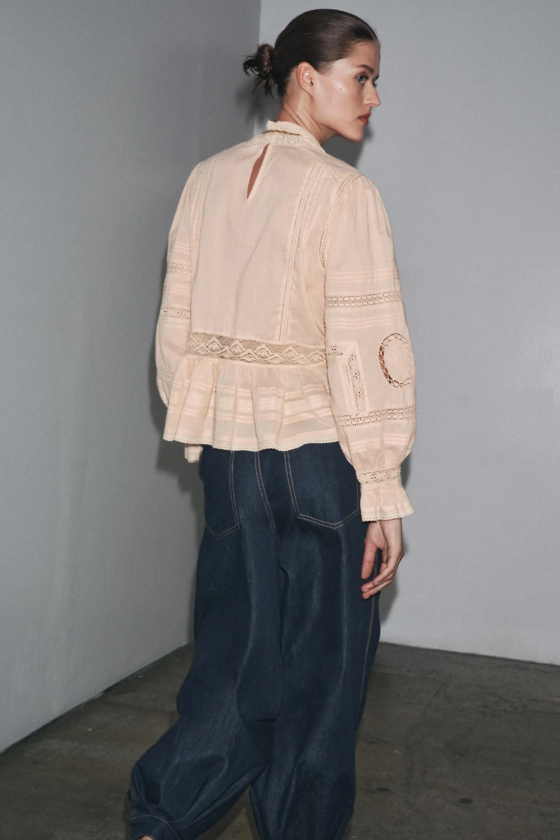 ZW COLLECTION EMBROIDERED ROMANTIC SHIRT