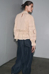 ZW COLLECTION EMBROIDERED ROMANTIC SHIRT