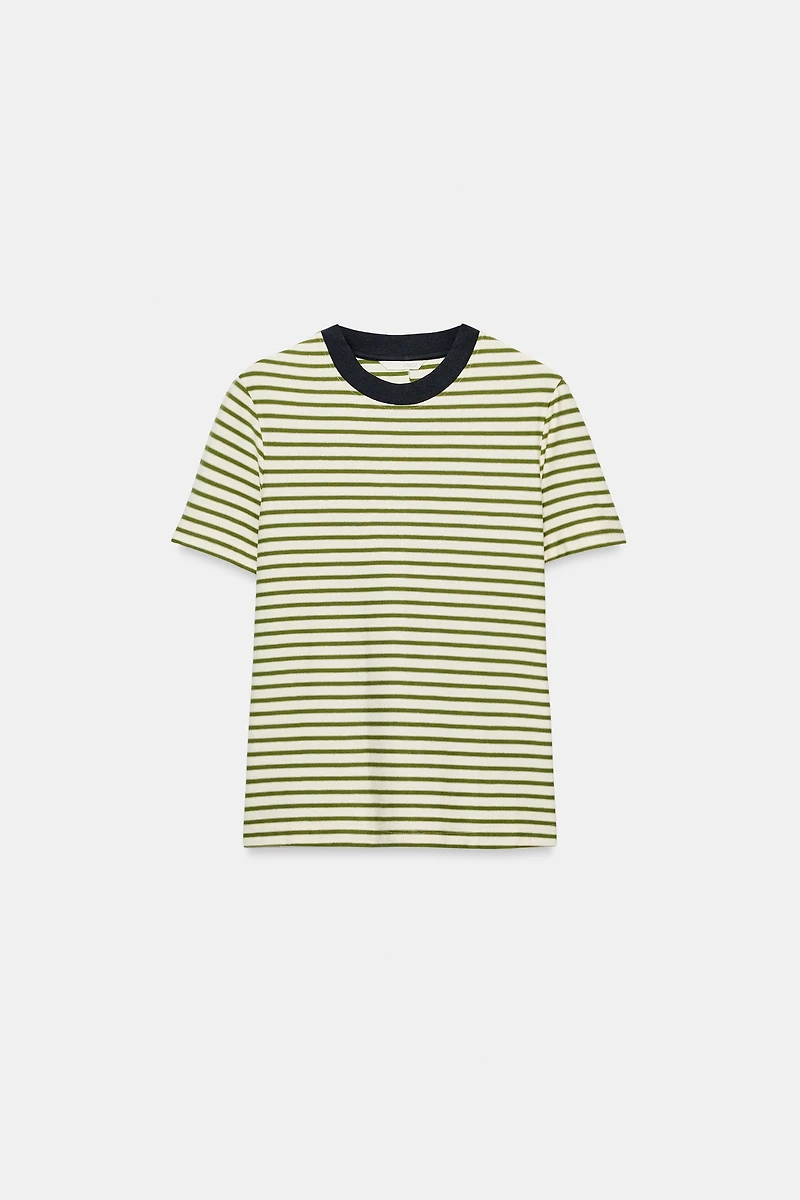 SHORT SLEEVE STRIPED T-SHIRT