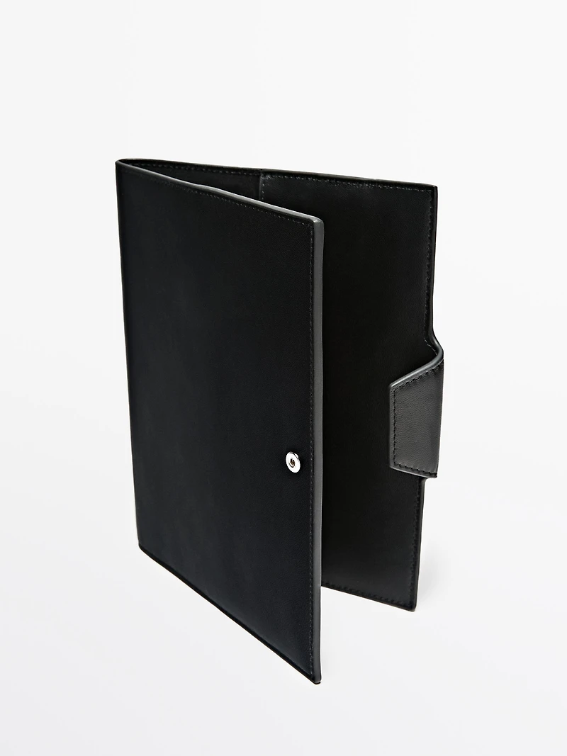 Nappa leather notebook cover