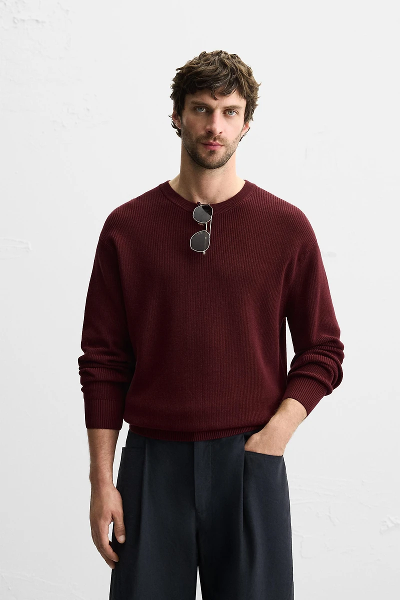 PURL KNIT SWEATER