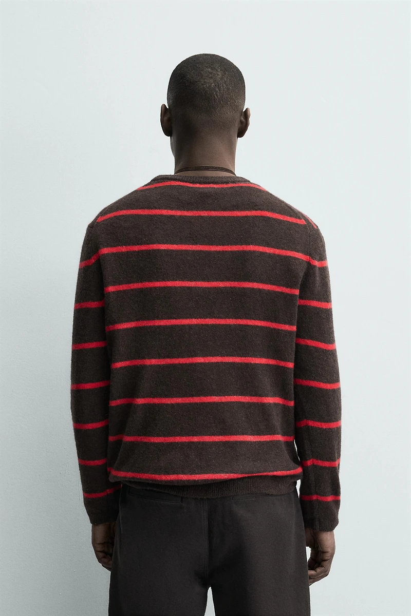 STRIPED WOOL BLEND JUMPER