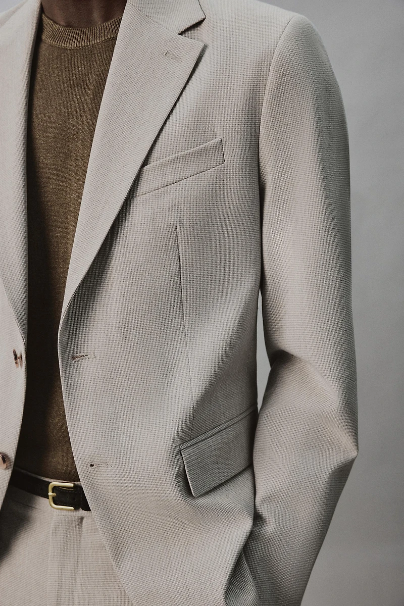 BLAZER REGULAR FIT COSTUME STRUCTURÉ