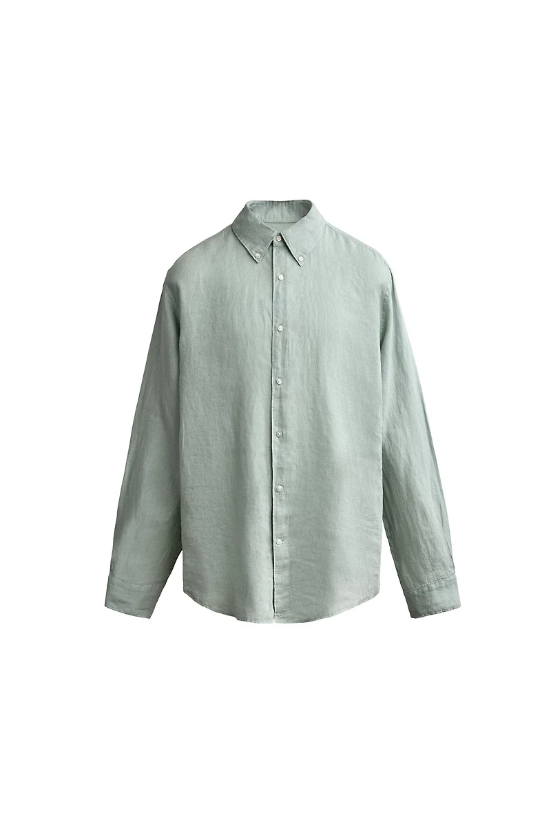 100% LINEN REGULAR FIT SHIRT