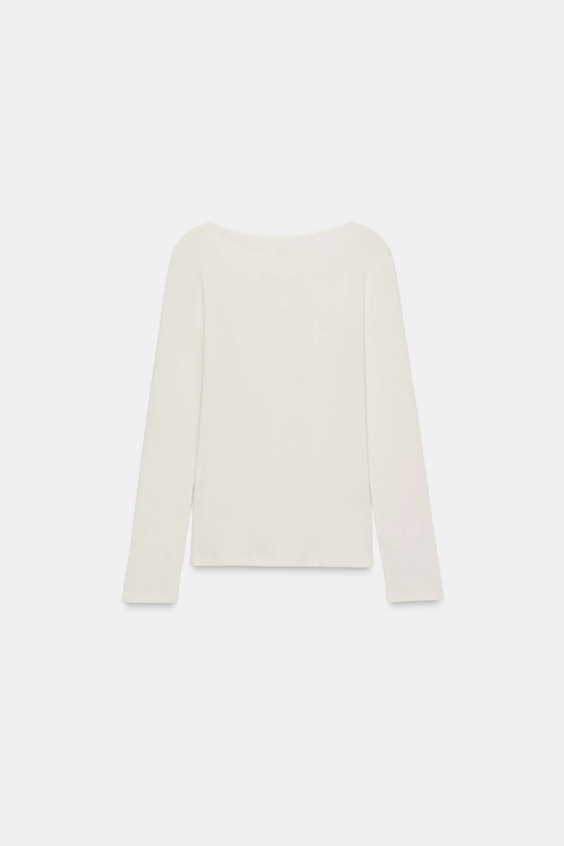 BUTTONED LONG SLEEVE TOP