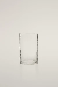 HAMMERED GLASS SOFT DRINK TUMBLER