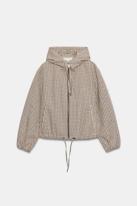 PLAID HOODIE JACKET