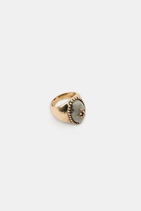 3-PACK OF STONE RINGS