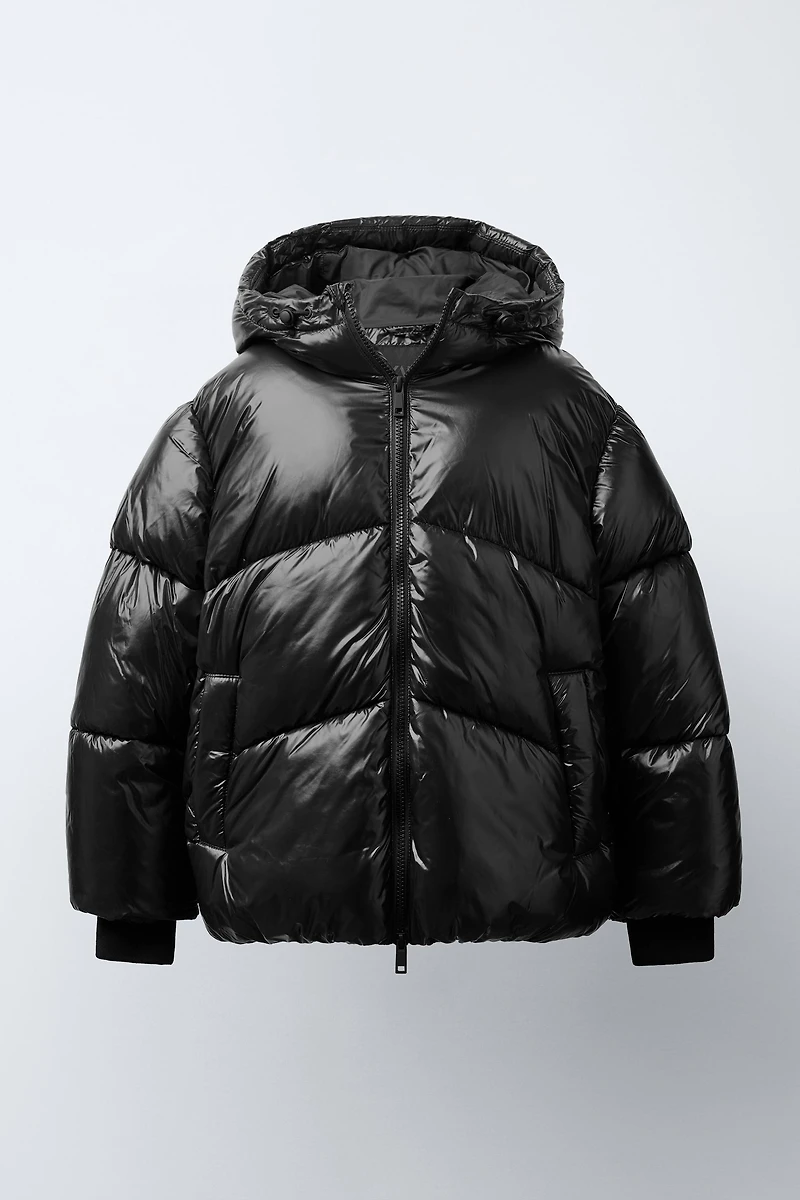 MANTEAU MATELASSÉ À CAPUCHE DÉPERLANT