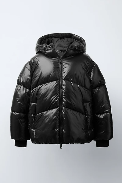 MANTEAU MATELASSÉ À CAPUCHE DÉPERLANT