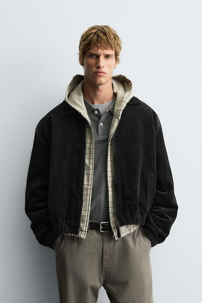 RELAXED FIT CORDUROY JACKET