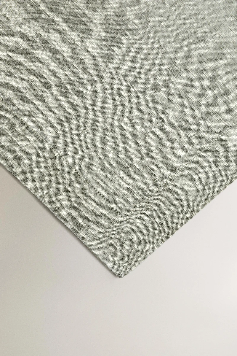 WASHED LINEN TABLECLOTH