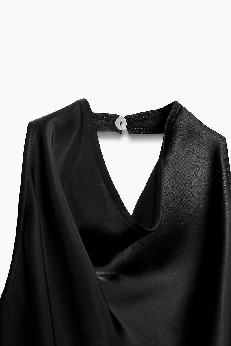 ZW COLLECTION SATIN HALTER TOP