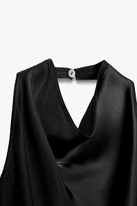 ZW COLLECTION SATIN HALTER TOP
