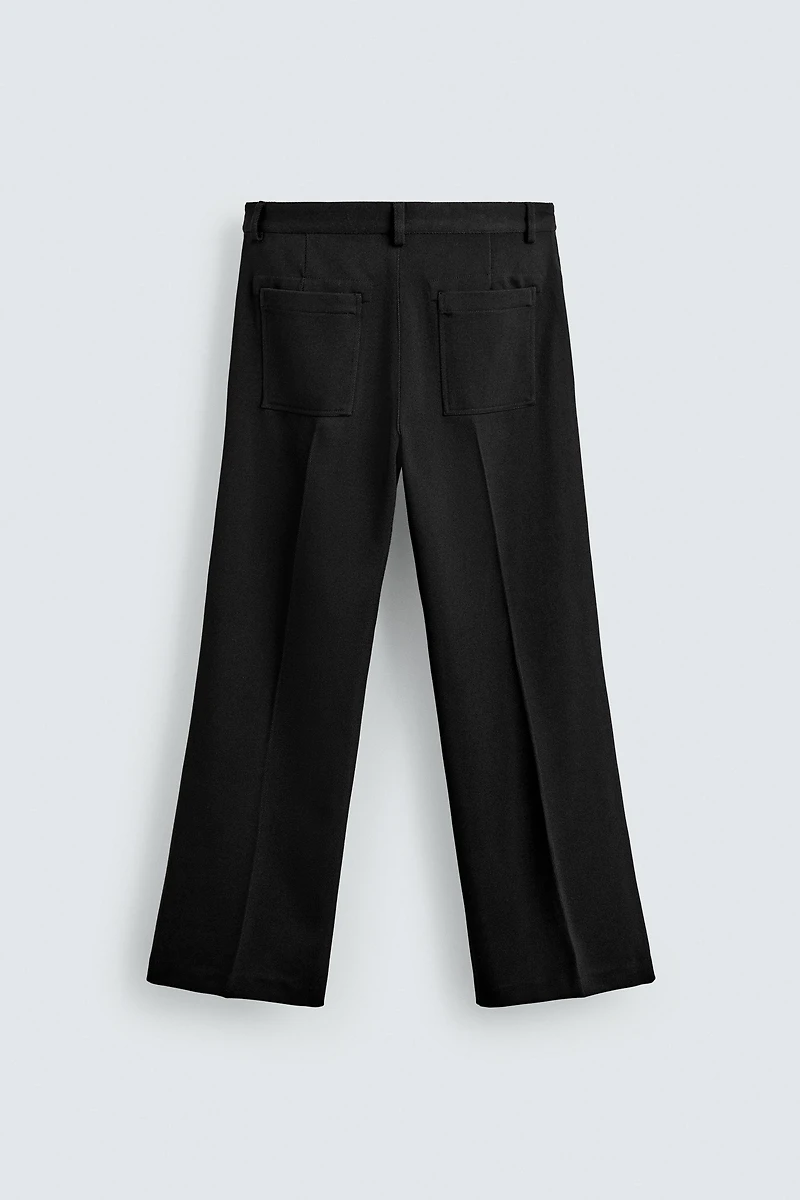 FLARE FIT TWILL PANTS