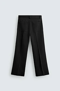 FLARE FIT TWILL PANTS