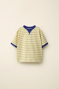 CONTRAST TOPSTITCHING T-SHIRT CREATED BY CARAMEL LONDON X ZARA