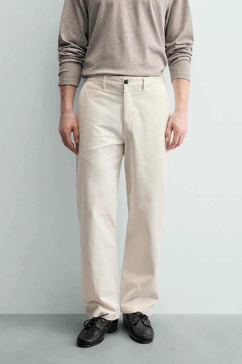 STRAIGHT FIT CHINO PANTS