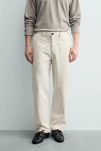 STRAIGHT FIT CHINO PANTS
