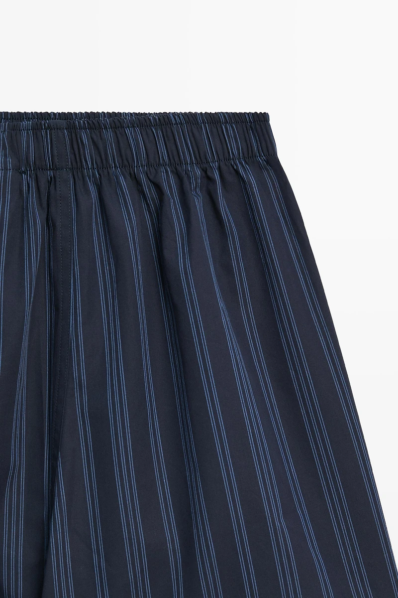 100% cotton striped boxers