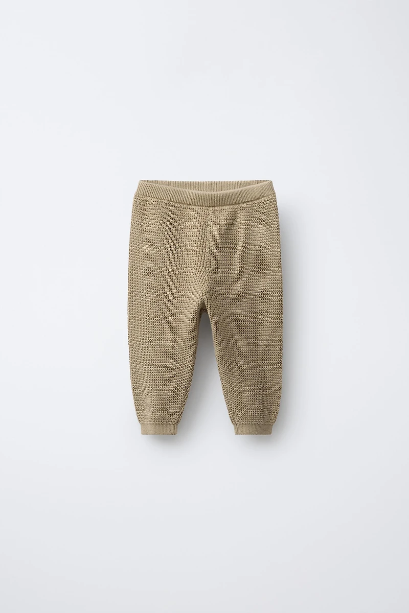 POCKET WAFFLE KNIT PANTS