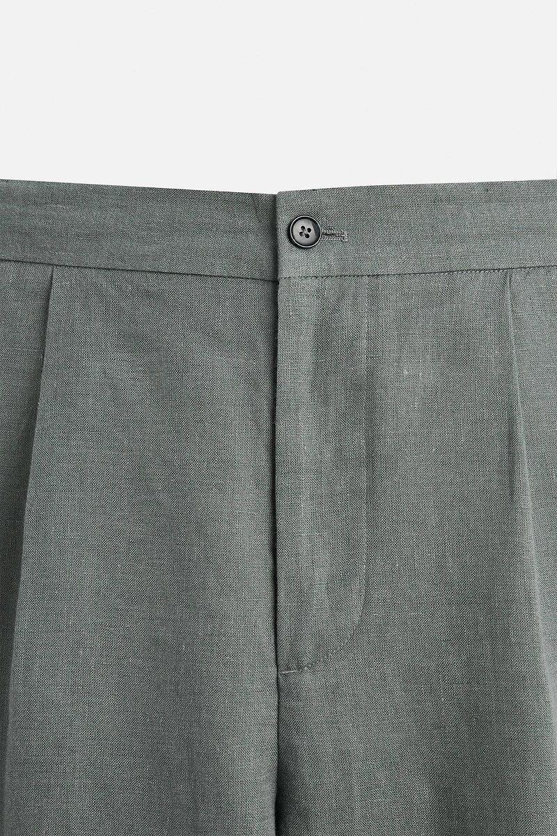 100% LINEN SUIT PANTS