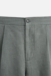 100% LINEN SUIT PANTS