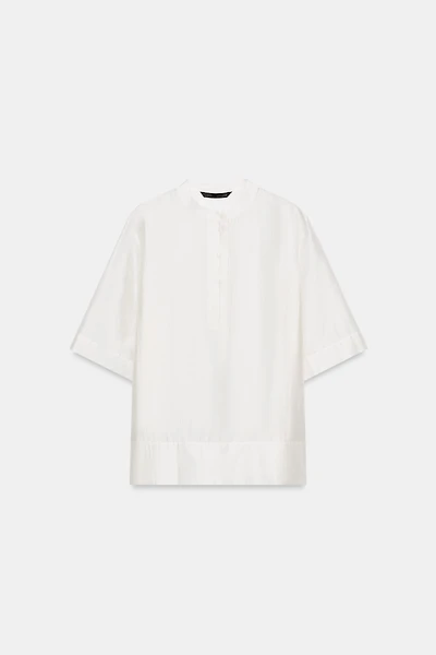 BLOUSE FLUIDE MANCHES COURTES ZW COLLECTION
