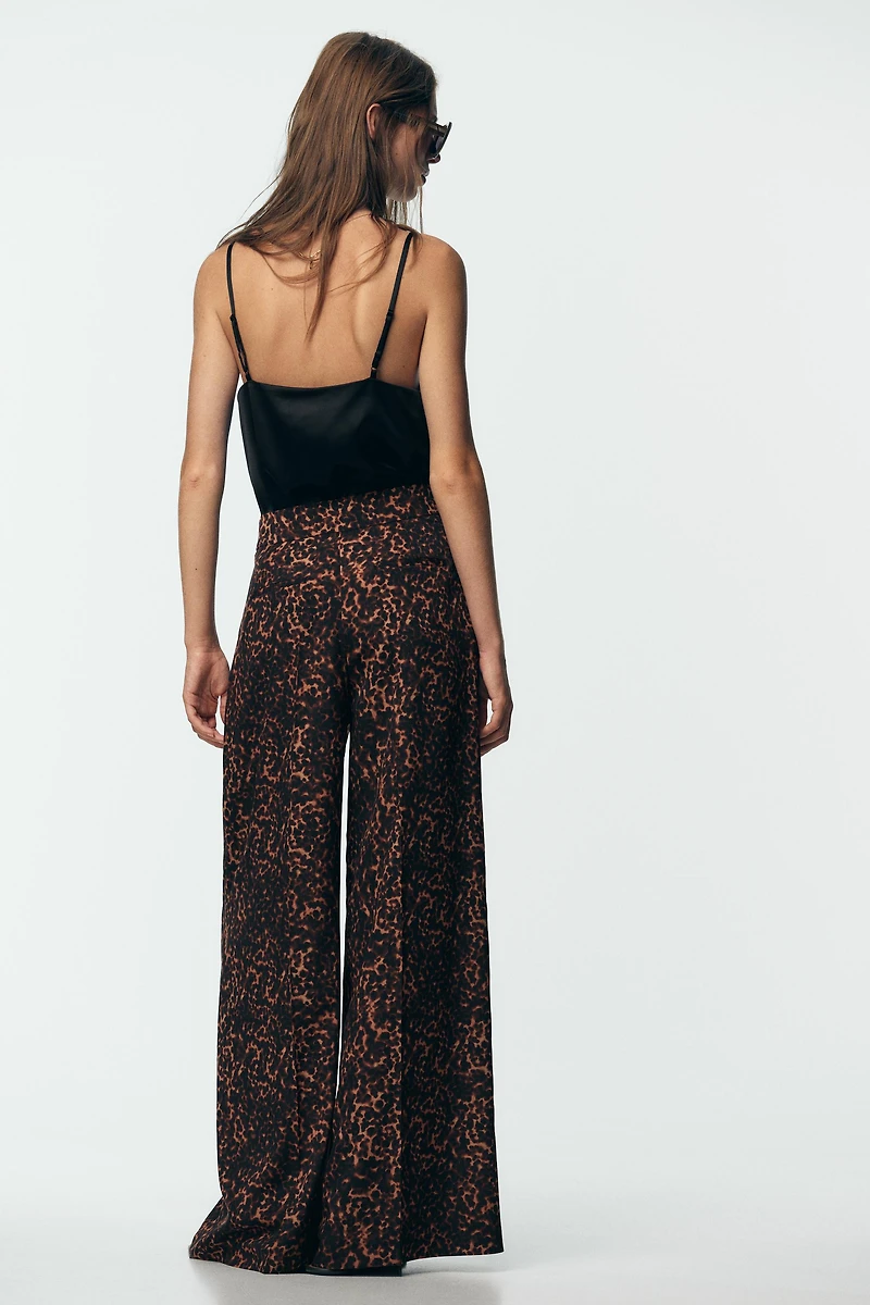 ANIMAL PRINT PALAZZO PANTS
