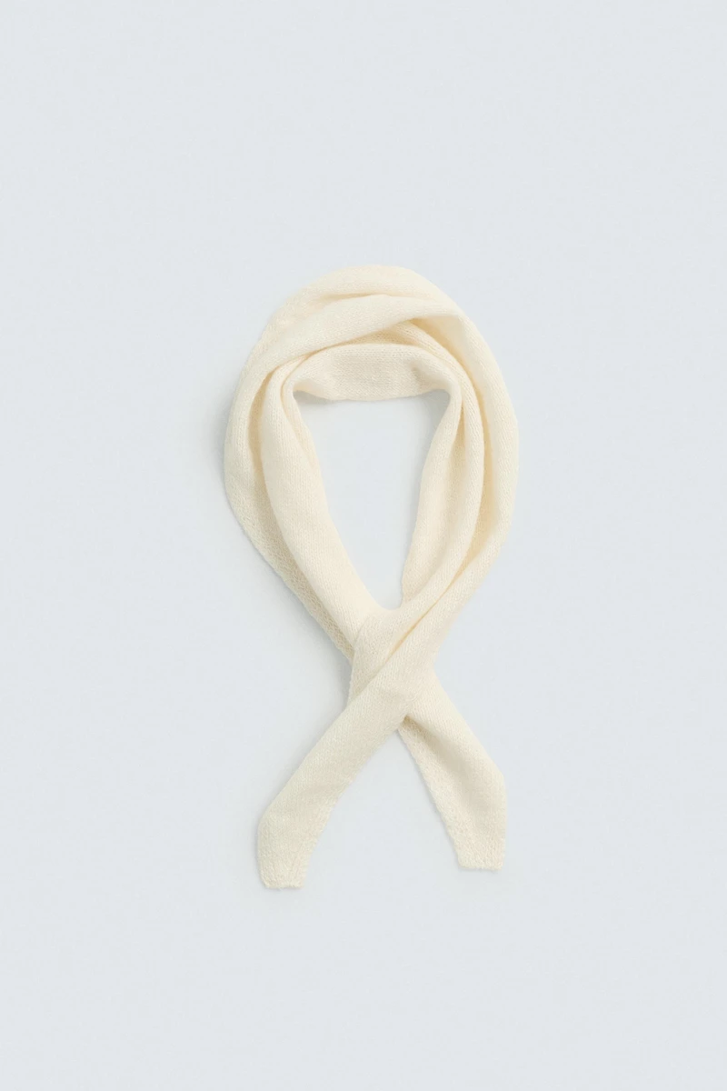 LINEN AND CASHMERE KNIT BANDANA