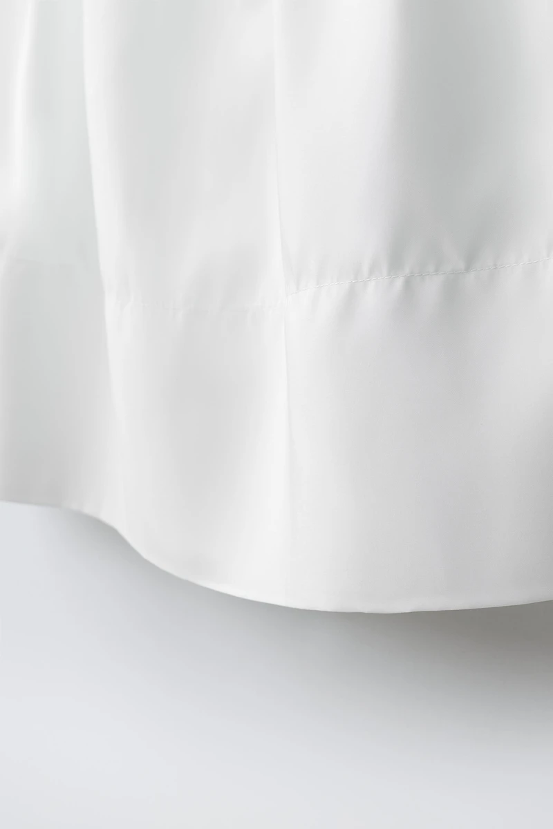TAFFETA MIDI SKIRT