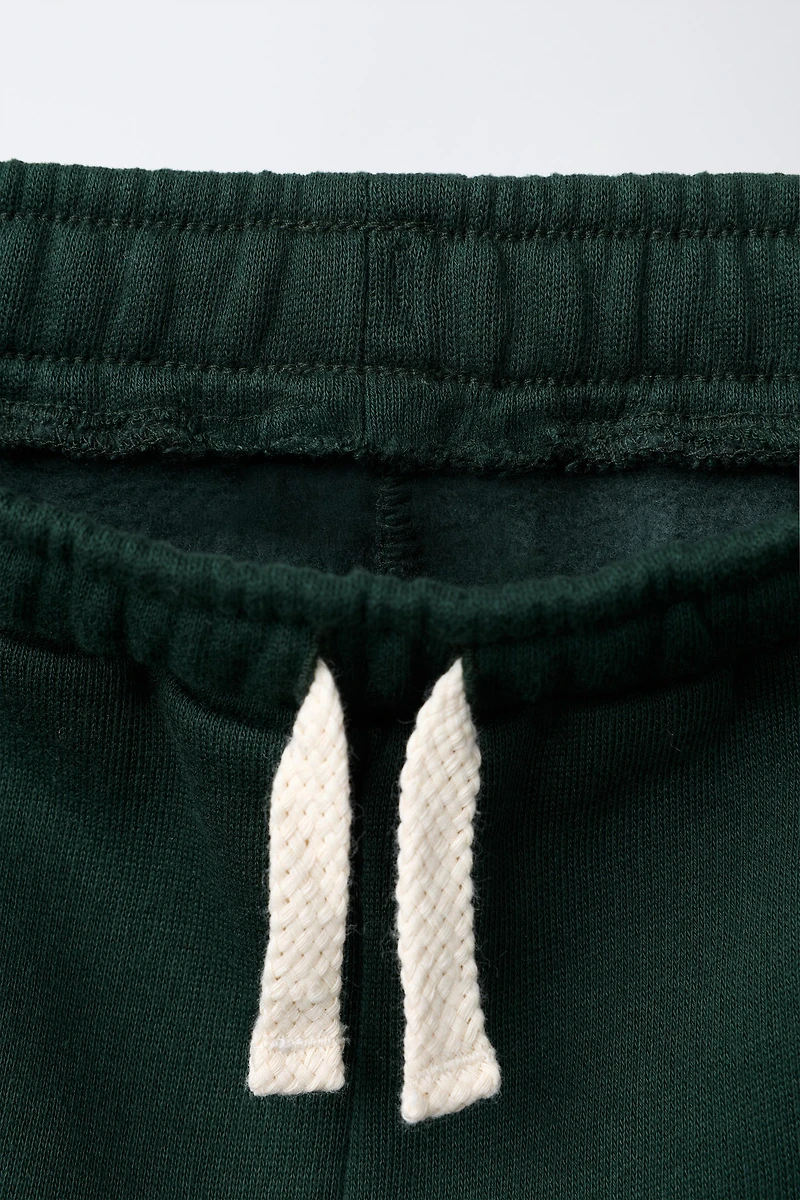 PANTALON EN MOLLETON BALLOON À INSCRIPTION