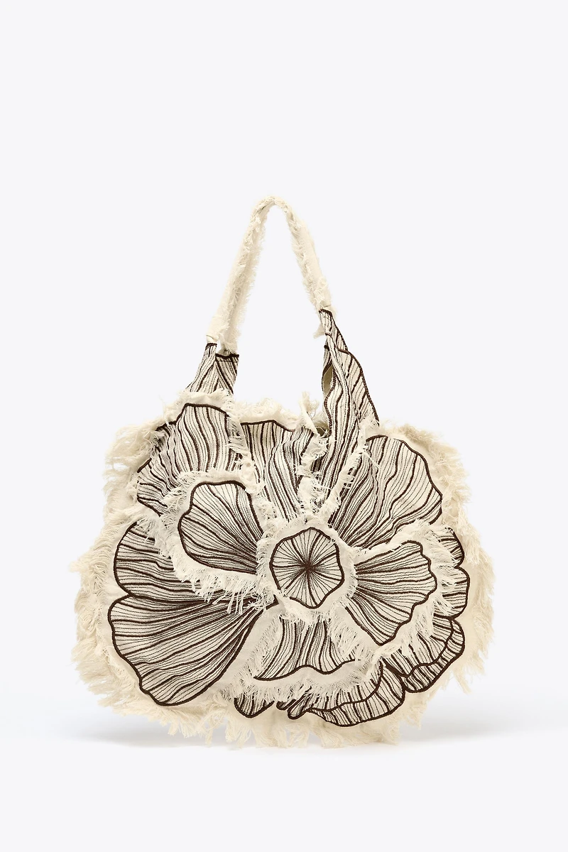 MAXI SHOPPER BRODERIES FLEUR
