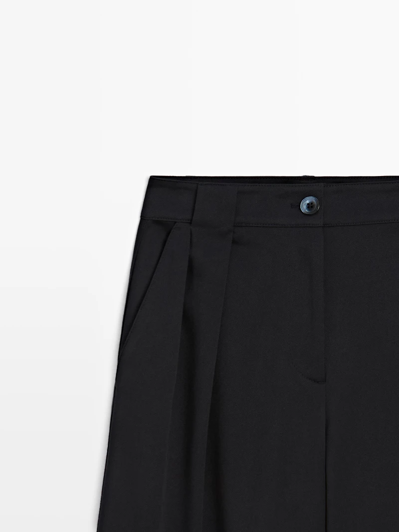 Pantalon large à pinces