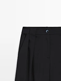 Pantalon large à pinces