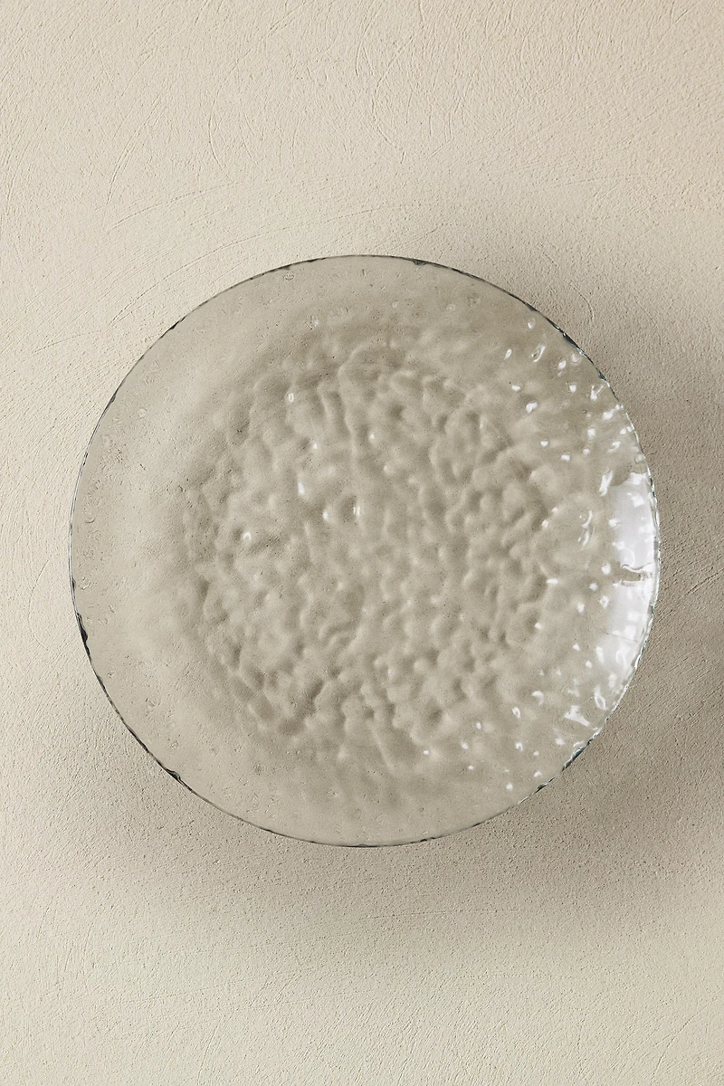 ASSIETTE PLATE ACRYLIQUE TEXTURÉE