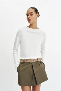 BELTED SKORT