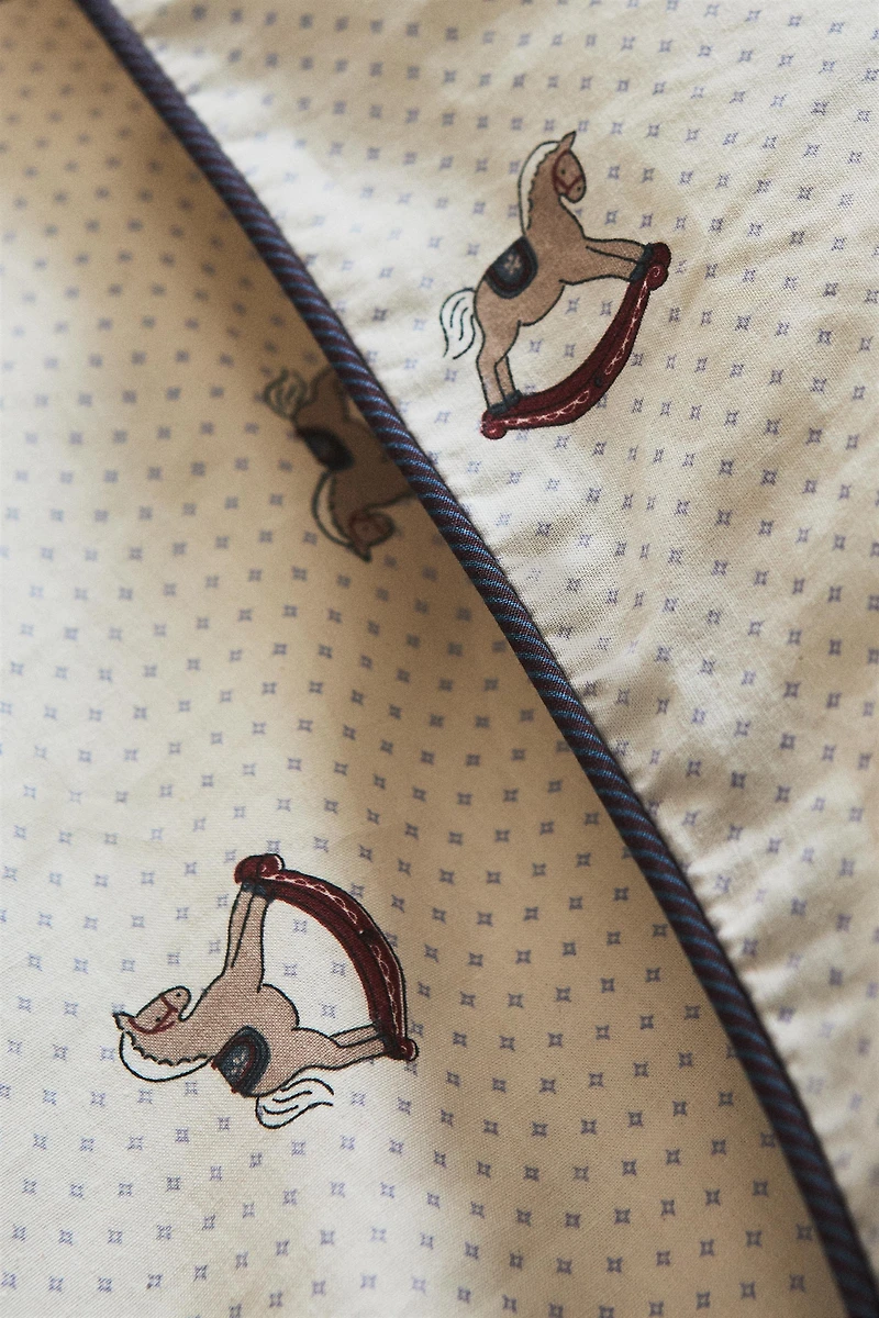 CHILDREN'S CHRISTMAS HORSE DUVET COVER