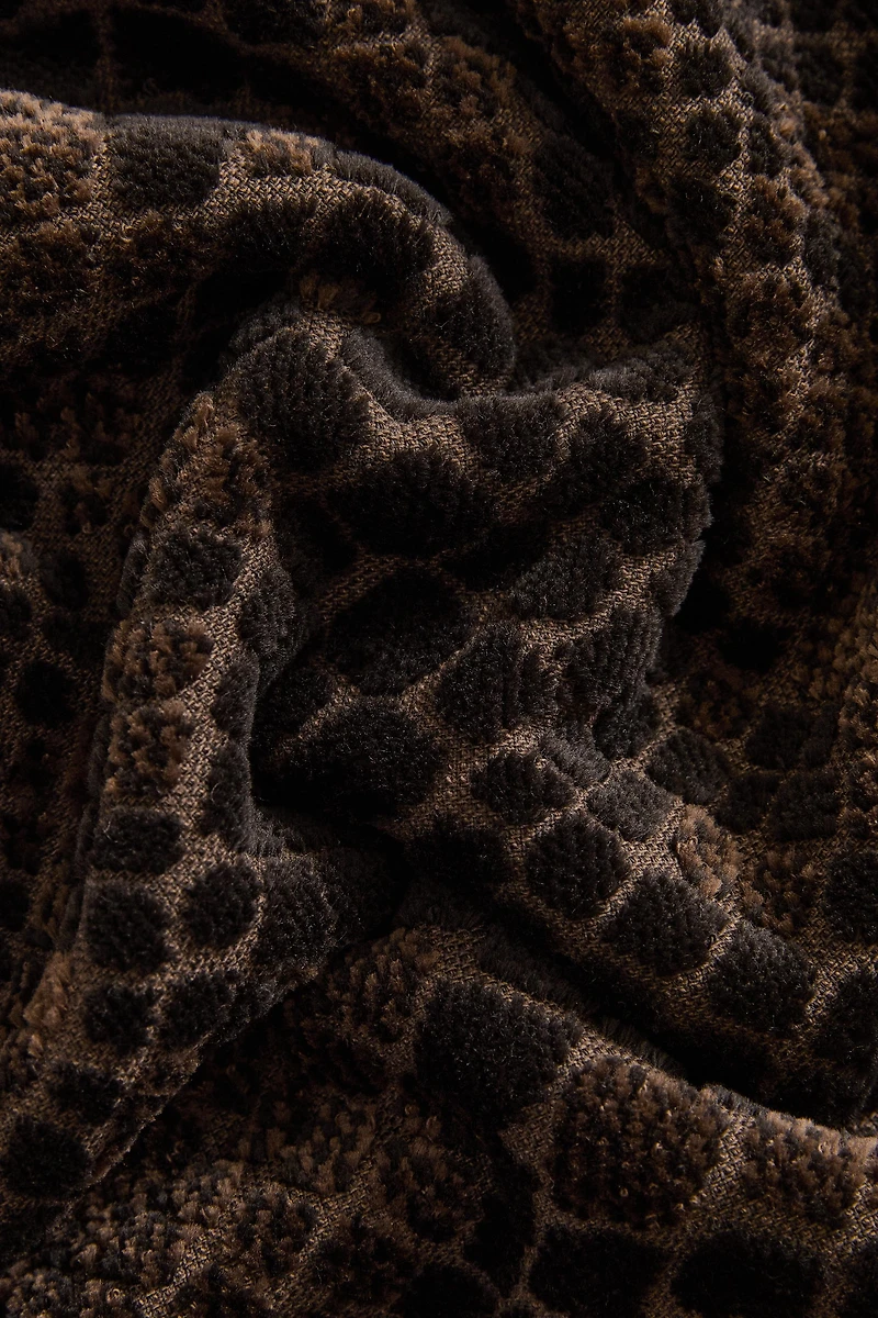 ANIMAL PRINT VELOUR BATH TOWEL