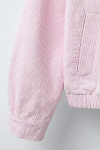STRIPED TWILL JACKET