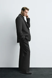 BLAZER DE COSTUME SMOKING EN LAINE