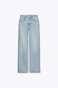 TRF STRAIGHT LEG JEANS WITH A HIGH WAIST