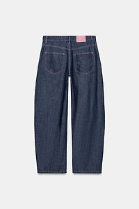 LINEN BARREL PANTS