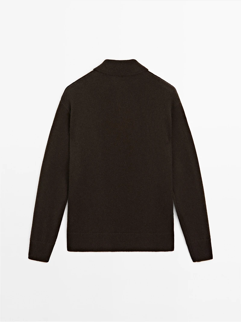 Pull 100 % cachemire avec poche