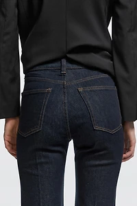 High-waist skinny flare jeans