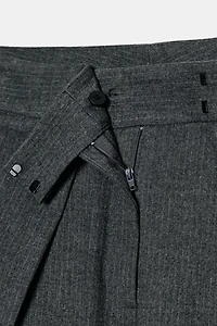 ZW COLLECTION PINSTRIPE WIDE LEG PLEATED PANTS