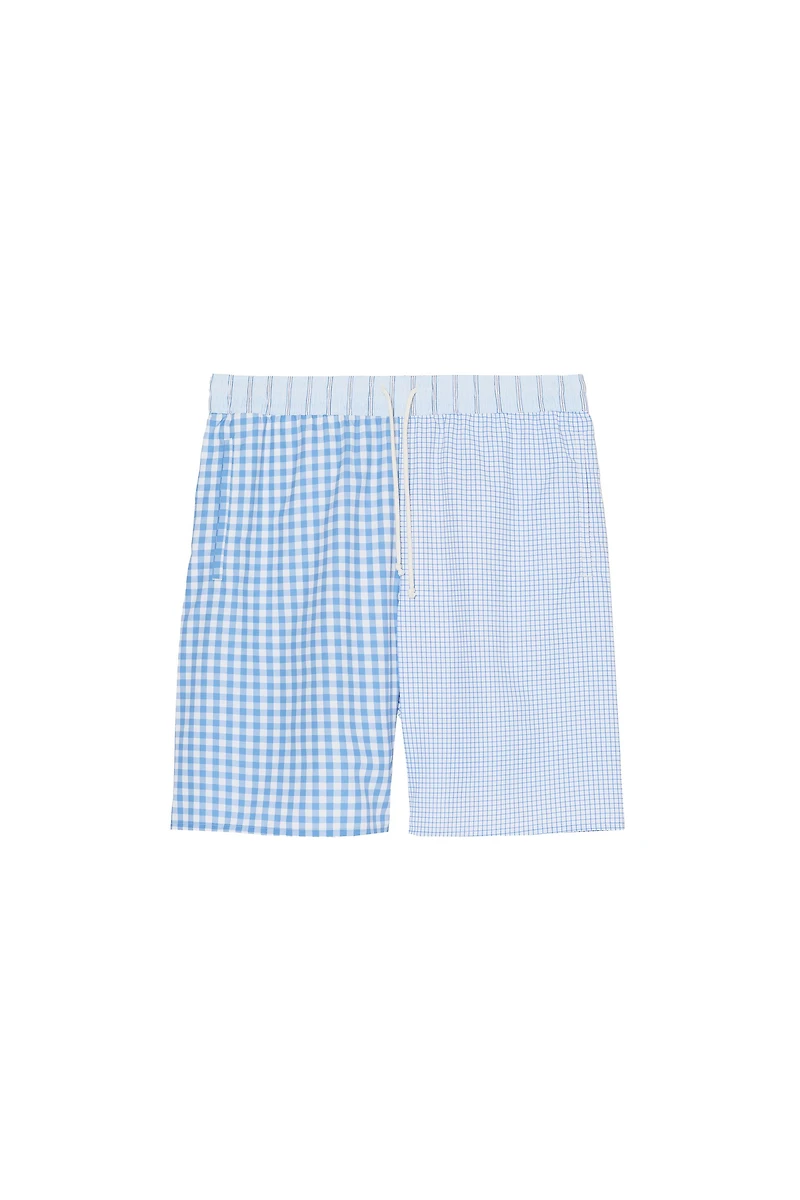 LONG COMBINED CHECK SWIMSUIT