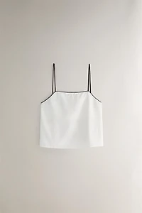 STRIPED JACQUARD TOP